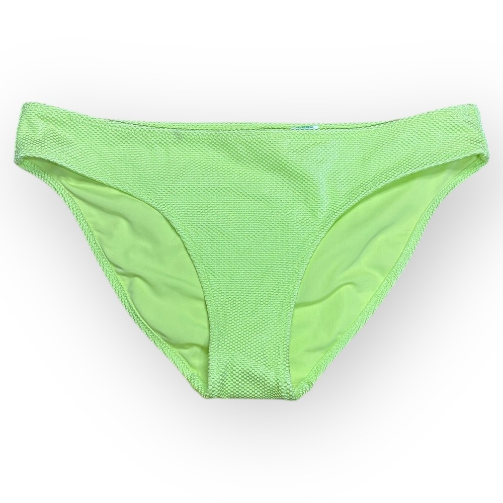 Aerie Lime Green Textured Bikini Bottom Size S NWT